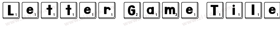 Letter Game Tiles字体转换